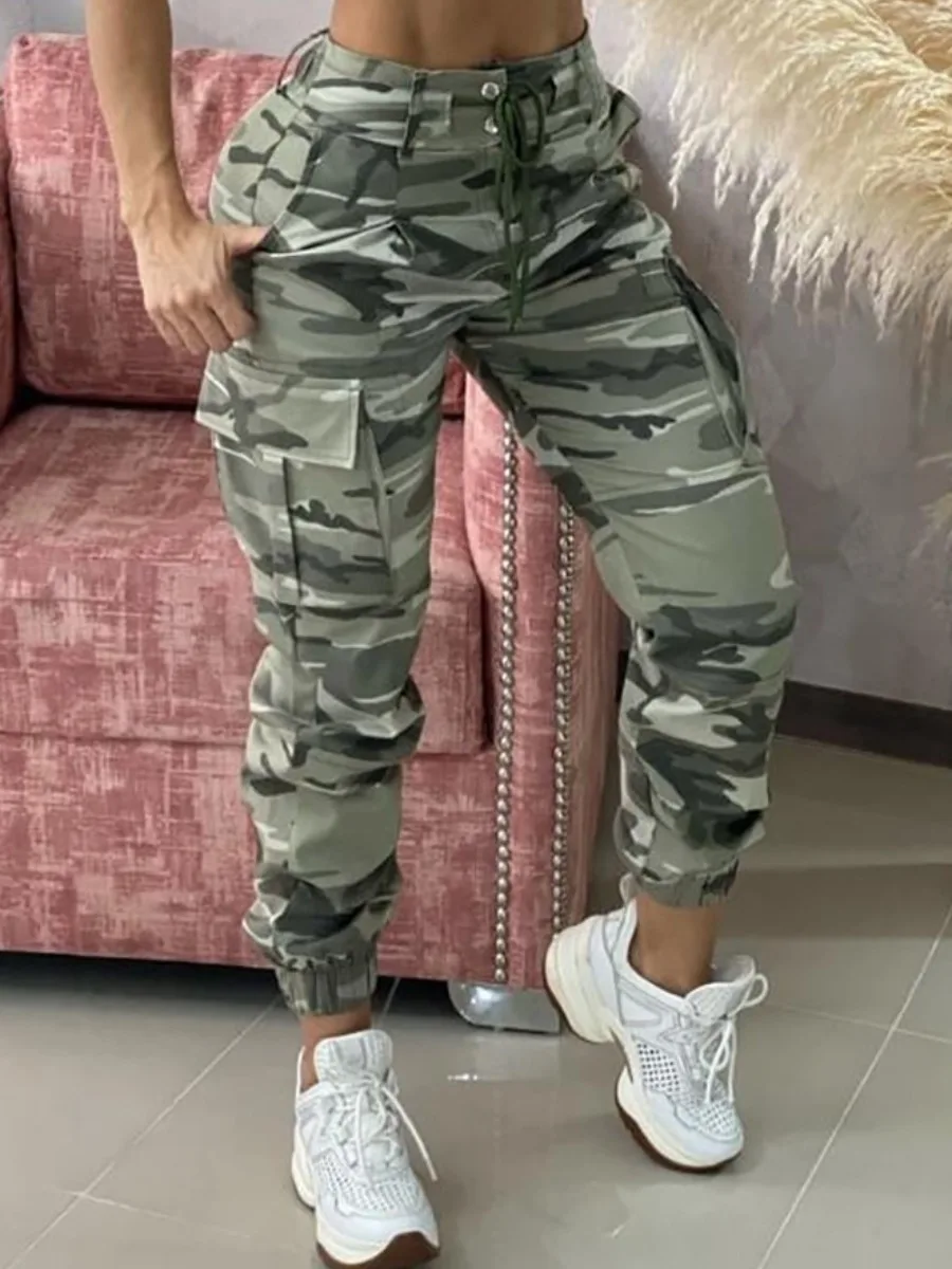 LW 2023 Autumn & Winter Women Causl Trousers Streetwear Y2K Cargo Camo Bottoms Camouflage Sweatpants Pocket Drawstring Pants
LW 2023 Autumn & Winter Women Causl Trousers Streetwear Y2K Cargo Camo Bottoms Camouflage Sweatpants Pocket Drawstring Pants