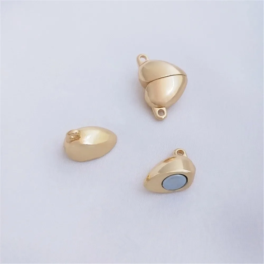 14K Gold Plated Heart magnetic buckle Heart shaped magnetic suction link buckle DIY necklace accessories end accessories
14K Gold Plated Heart magnetic buckle Heart shaped magnetic suction link buckle DIY necklace accessories end accessories