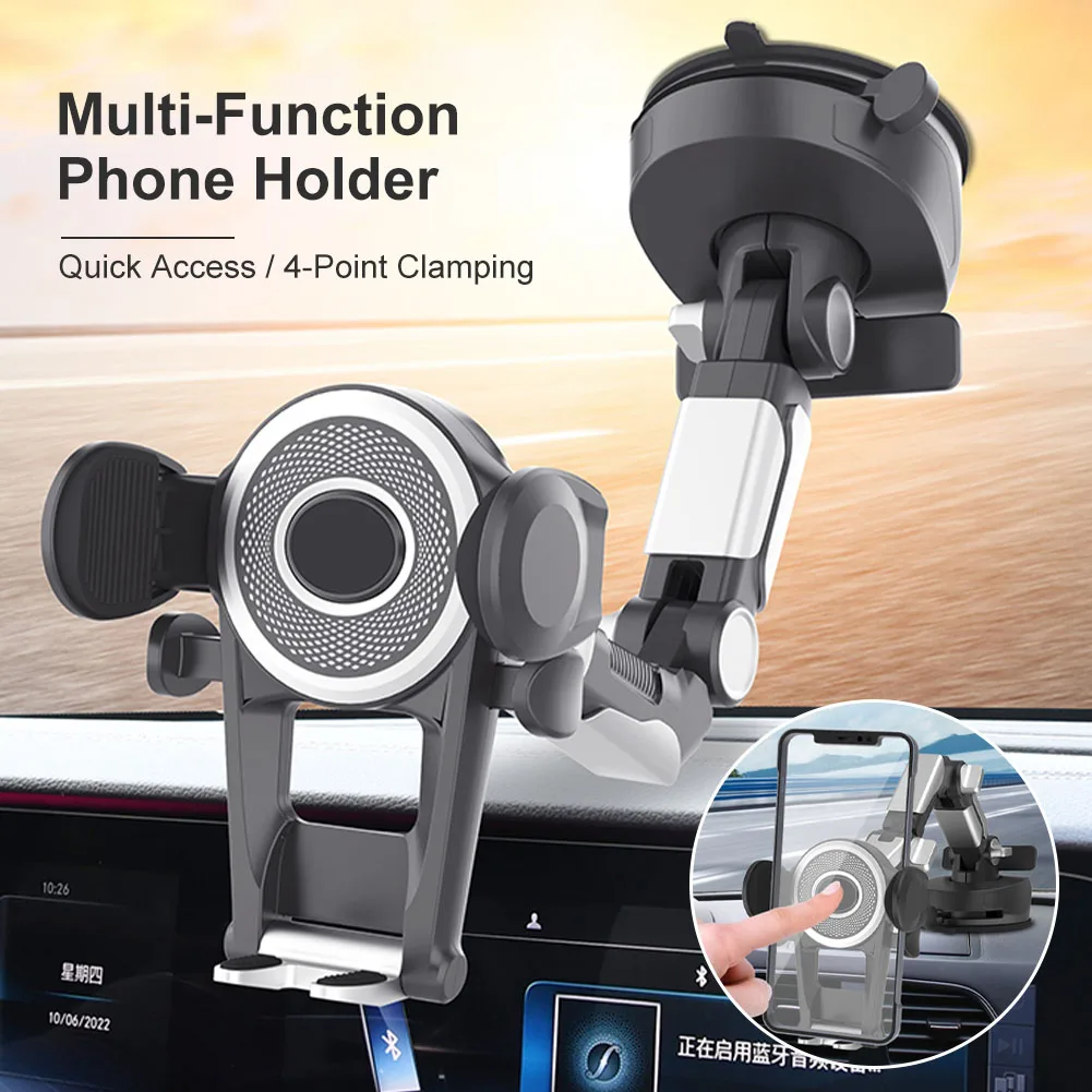 Multifunctional Car Phone Holder Air Vent Clip Mount Mobile Phone Holder Cell Phone Stand Support Suction Cup Bracket For IPhone
Multifunctional Car Phone Holder Air Vent Clip Mount Mobile Phone Holder Cell Phone Stand Support Suction Cup Bracket For IPhone