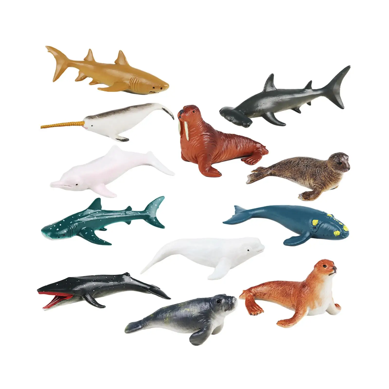 12 Pieces Marine Animal Toys Collections Development Playset for Birthday Cake Topper Party Favors Classroom Kindergarten
12 Pieces Marine Animal Toys Collections Development Playset for Birthday Cake Topper Party Favors Classroom Kindergarten