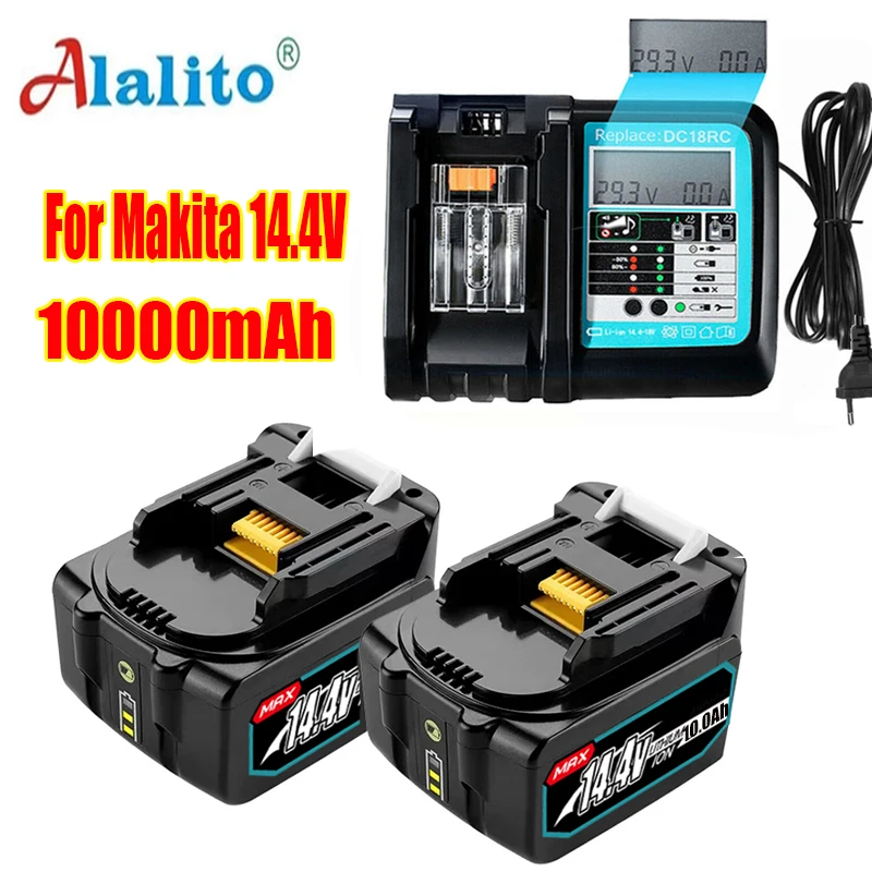BL1460 14.4V 10000 mAh Li-ion Battery Replacement For Makita BL1430 BL1440 LXT200 BDF340 TD131D With LED Power Tools Batteries
BL1460 14.4V 10000 mAh Li-ion Battery Replacement For Makita BL1430 BL1440 LXT200 BDF340 TD131D With LED Power Tools Batteries