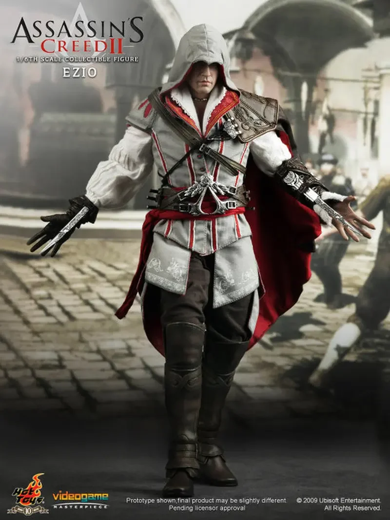 

Ht Hottoys 1/6 Vgm12 Assassin's Creed 2 Ezio Assassin Action Figure Collection Model Gift