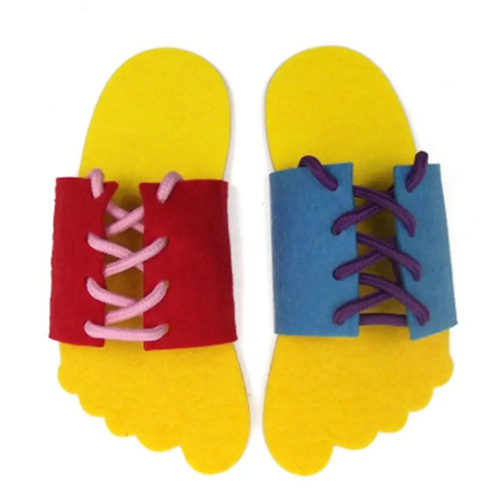 Nonwoven Teaching Tie Shoelaces Toy Exercising Hands-on Skills Bear Fish Lacing Shoes Multicolor Early Educational Toy
Nonwoven Teaching Tie Shoelaces Toy Exercising Hands-on Skills Bear Fish Lacing Shoes Multicolor Early Educational Toy