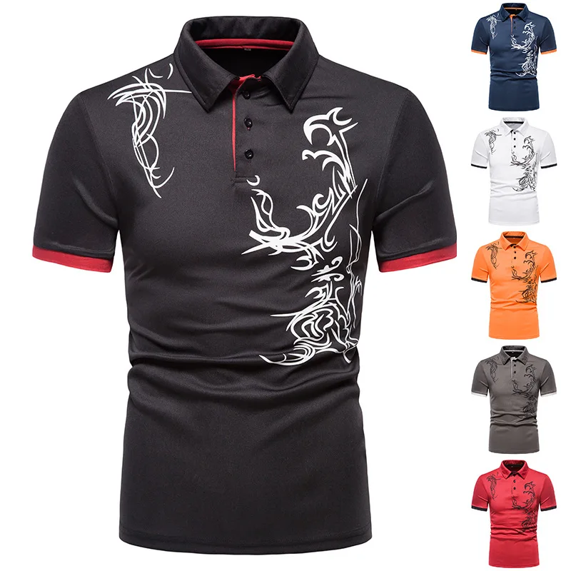 New Men's Wear Short-Sleeved Lapel T-shirt Men's Youth Fashion Casual Printing Fit Men's Polo Shirt
New Men's Wear Short-Sleeved Lapel T-shirt Men's Youth Fashion Casual Printing Fit Men's Polo Shirt