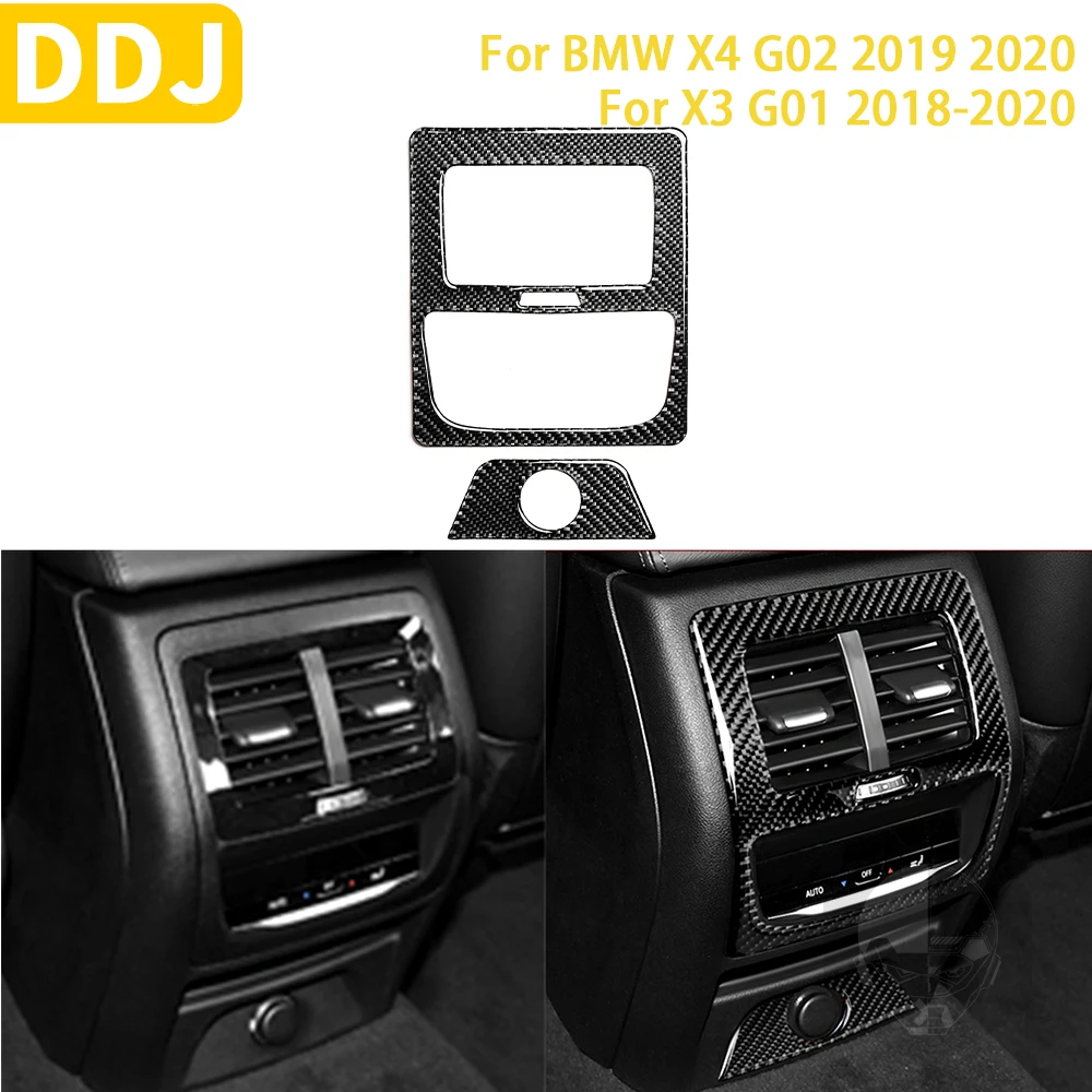 For BMW X4 G02 2019 2020 X3 G01 2018-2020 Accessories Carbon Fiber Interior Rear Air Conditioner Air Outlet Panel Trim Sticker
For BMW X4 G02 2019 2020 X3 G01 2018-2020 Accessories Carbon Fiber Interior Rear Air Conditioner Air Outlet Panel Trim Sticker
