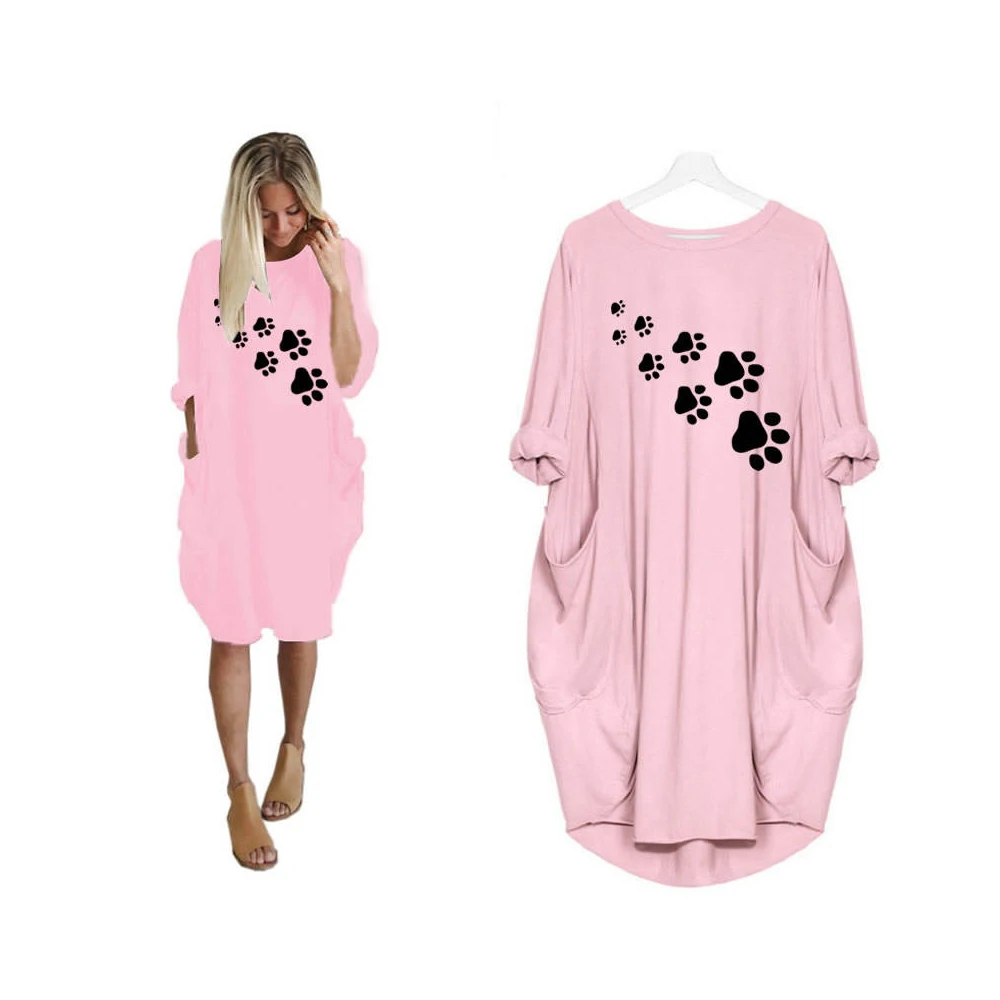 CLOOCL Paw Print Dresses Summer Casual Clothing Cartoon 3D Printing Baggy Dresses Party Evening Robe Femme Oversized
CLOOCL Paw Print Dresses Summer Casual Clothing Cartoon 3D Printing Baggy Dresses Party Evening Robe Femme Oversized