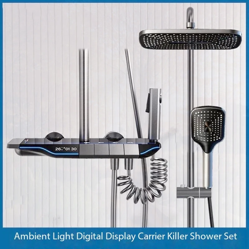 NEW Digital Display System Intelligent Bathroom Shower Faucet Set 4-way Rainlfall Mixer Bidet Shower Set
NEW Digital Display System Intelligent Bathroom Shower Faucet Set 4-way Rainlfall Mixer Bidet Shower Set