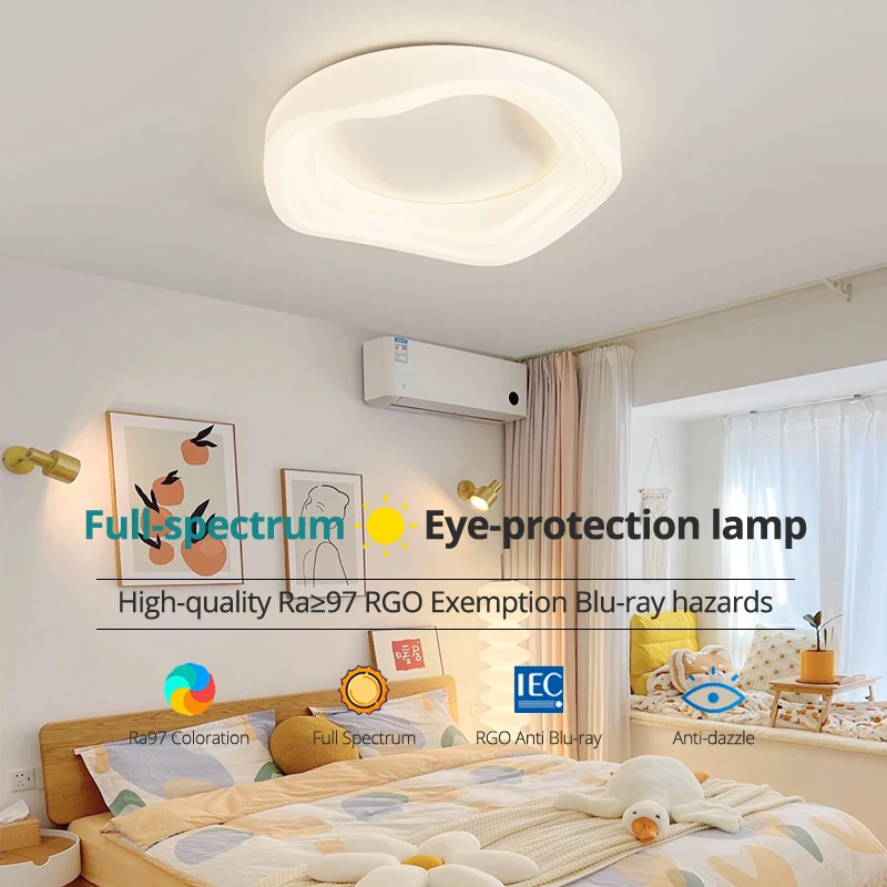 Nordic Simple Warm Cream Style LED Ceiling Light New Eye-care Home Master Bedroom Lamp Bright Lustre For Living Study Room Loft
Nordic Simple Warm Cream Style LED Ceiling Light New Eye-care Home Master Bedroom Lamp Bright Lustre For Living Study Room Loft