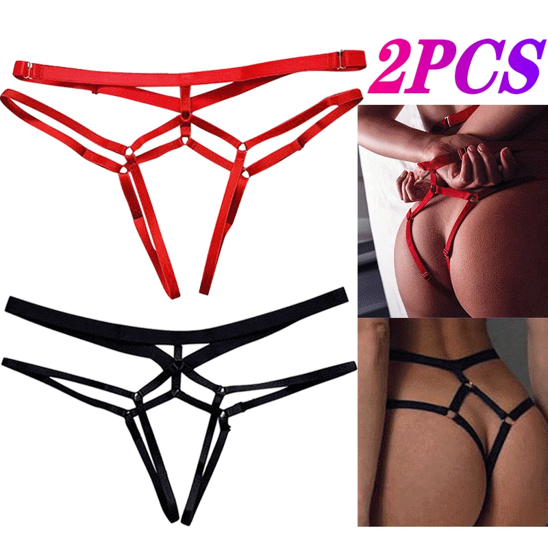 2PCS Women Sexy G-String Transparent T-back Lingerie Open Crotch Toy G-string Panties Gift
2PCS Women Sexy G-String Transparent T-back Lingerie Open Crotch Toy G-string Panties Gift