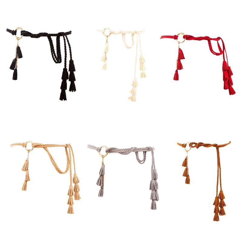 Ladies Bohemian Style Waist Belt Delicate Fringe Decors Braided Belt Summer Dress Women Summer Seaside Waist Belt
Ladies Bohemian Style Waist Belt Delicate Fringe Decors Braided Belt Summer Dress Women Summer Seaside Waist Belt