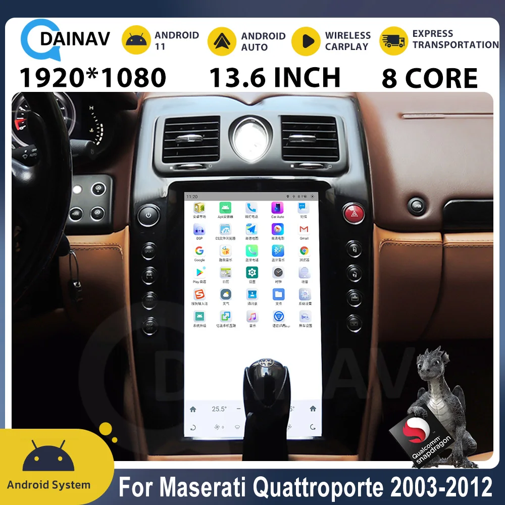 Tesla Style Android 11 Car Radio For Maserati Quattroporte 2003-2012 Multimedia Player GPS Navi Car Stereo Autoradio Head Unit
Tesla Style Android 11 Car Radio For Maserati Quattroporte 2003-2012 Multimedia Player GPS Navi Car Stereo Autoradio Head Unit