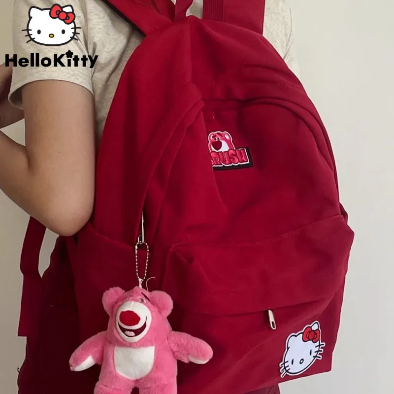 Sanrio высококачественный Женский красный рюкзак Hello Kitty новый корейский преппи Y2K милый школьный портфель для студентов Милая вместительная сумка на плечо
Sanrio высококачественный Женский красный рюкзак Hello Kitty новый корейский преппи Y2K милый школьный портфель для студентов Милая вместительная сумка на плечо
