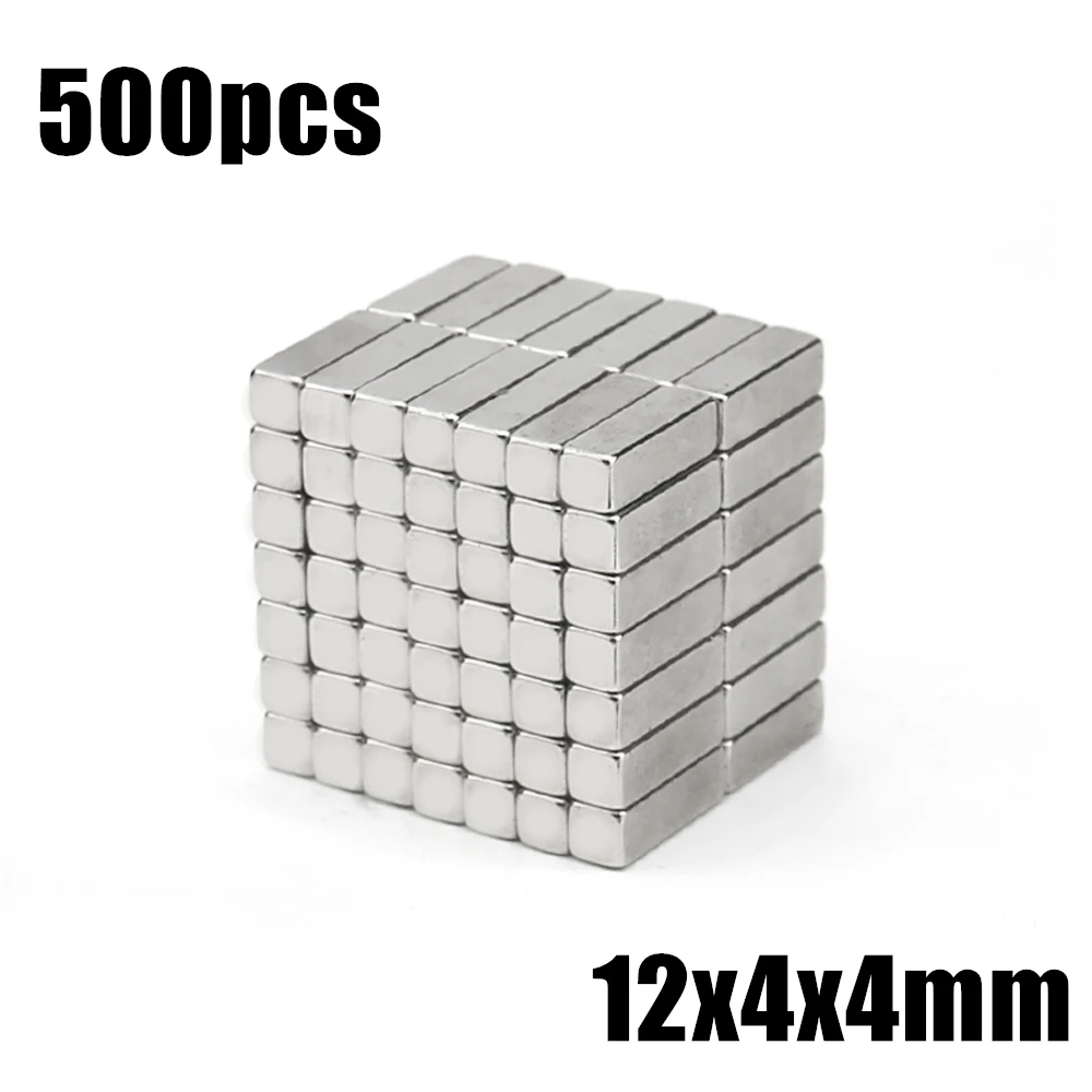 500pcs 12x4x4mm Neodymium Magnet 12*4*4mm N35 NdFeB Block Super Powerful Strong Permanent Magnetic imanes Block
500pcs 12x4x4mm Neodymium Magnet 12*4*4mm N35 NdFeB Block Super Powerful Strong Permanent Magnetic imanes Block