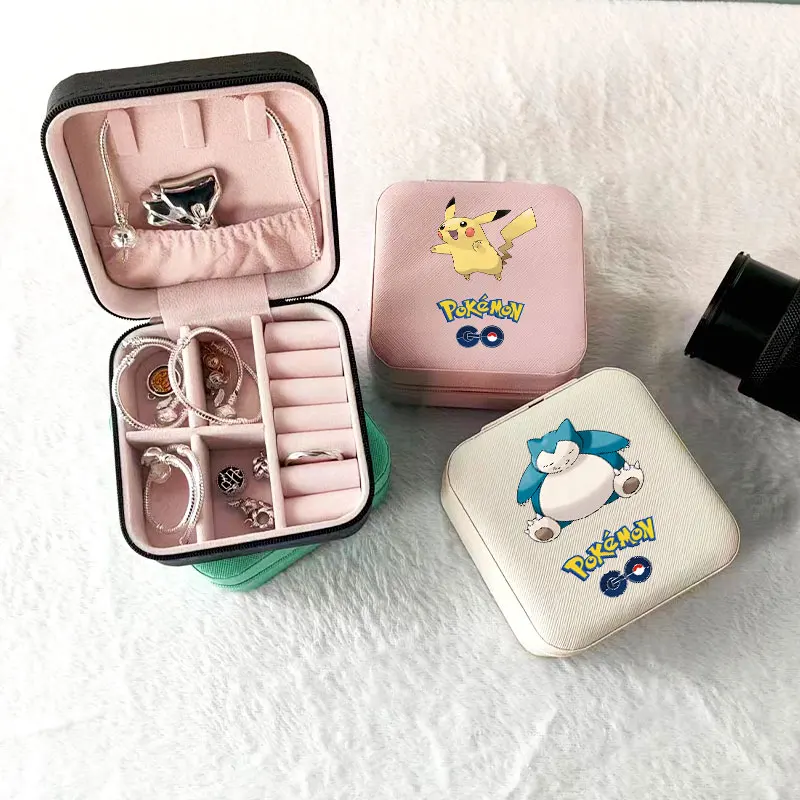 Jewelry Storage Box Pokemon PU Leather Storage Pikachu Earrings Necklace Ring Organizer Display Portable Travel Organizer Case
Jewelry Storage Box Pokemon PU Leather Storage Pikachu Earrings Necklace Ring Organizer Display Portable Travel Organizer Case