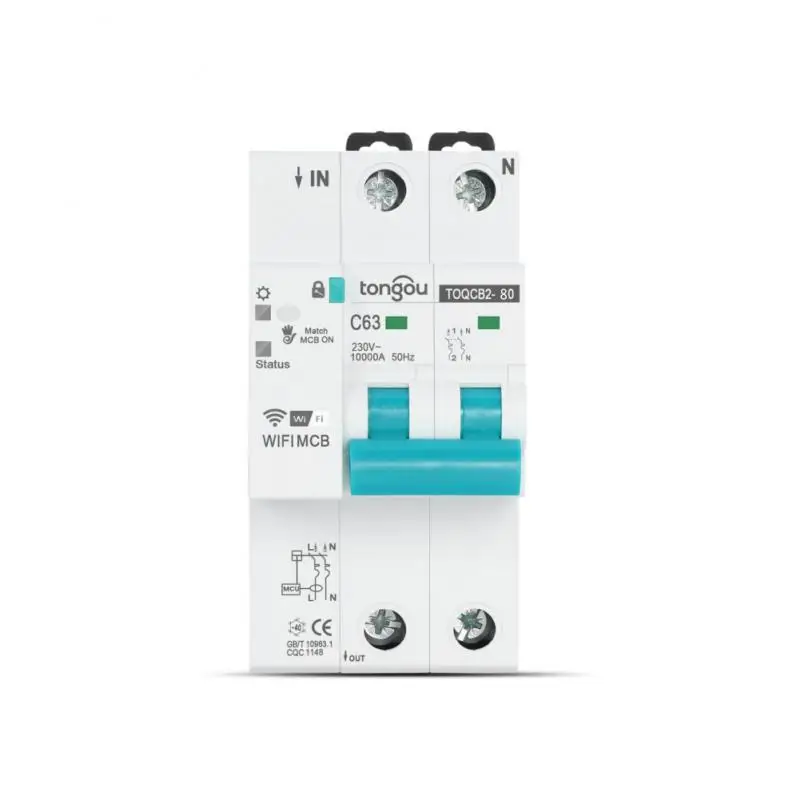YCB9ZF-100W 2P Smart Circuit Breaker WiFi Short Circuit Protection Timed Smart Reclosing Switch Remote Control
YCB9ZF-100W 2P Smart Circuit Breaker WiFi Short Circuit Protection Timed Smart Reclosing Switch Remote Control