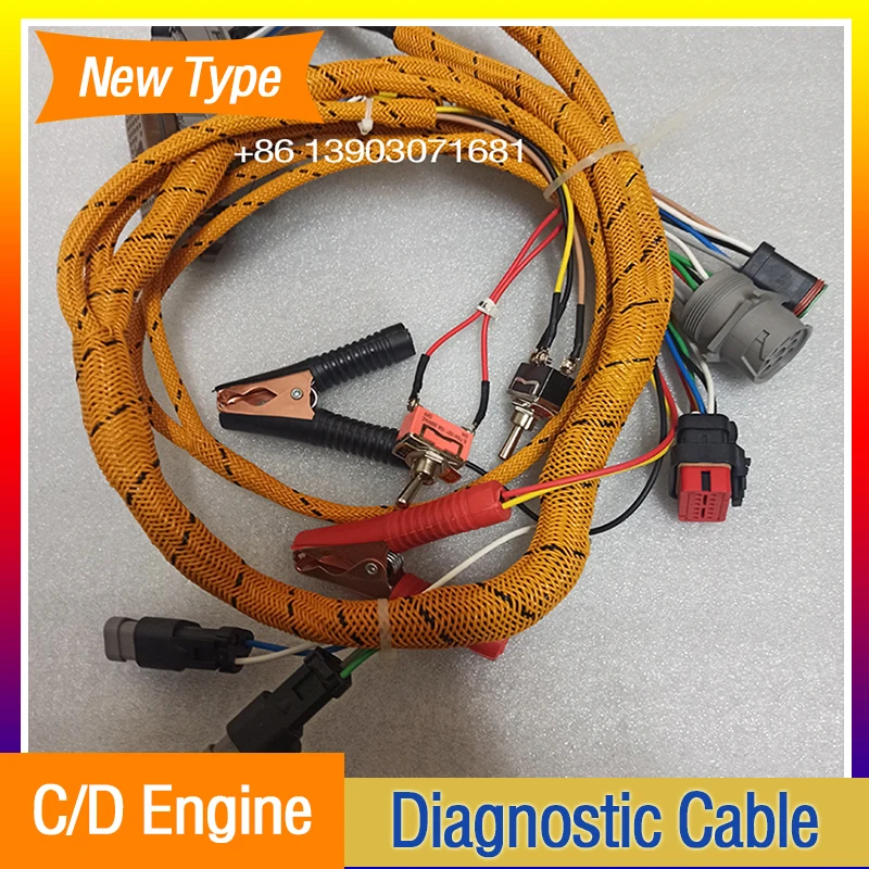 

Новинка, полный жгут проводов для экскаватора C/D для Caterpillar C6.4 C6.6 C7 C-9 C13 C15 3126B, жгут проводов для диагностики двигателя