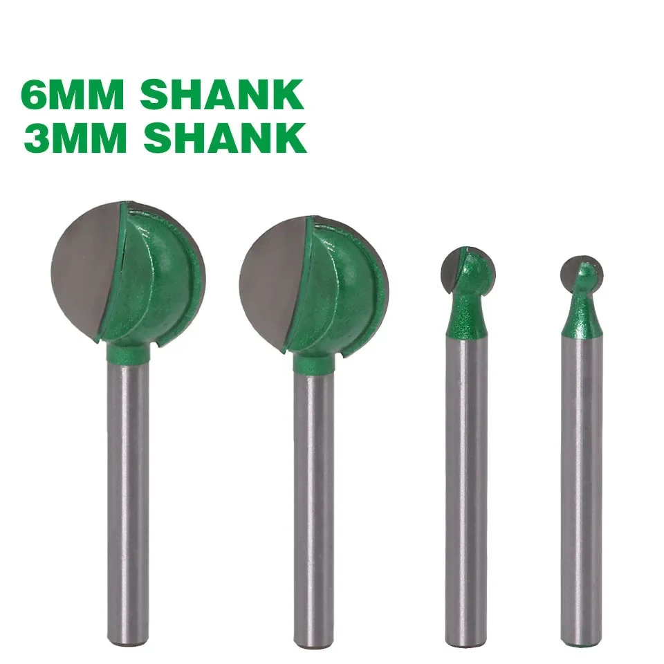 1PC 3MM 6MM Shank Milling Cutter Wood Carving Ball Nose Round Carving Cove CNC Milling Radius Core Tungsten Carbide Router Bit
1PC 3MM 6MM Shank Milling Cutter Wood Carving Ball Nose Round Carving Cove CNC Milling Radius Core Tungsten Carbide Router Bit