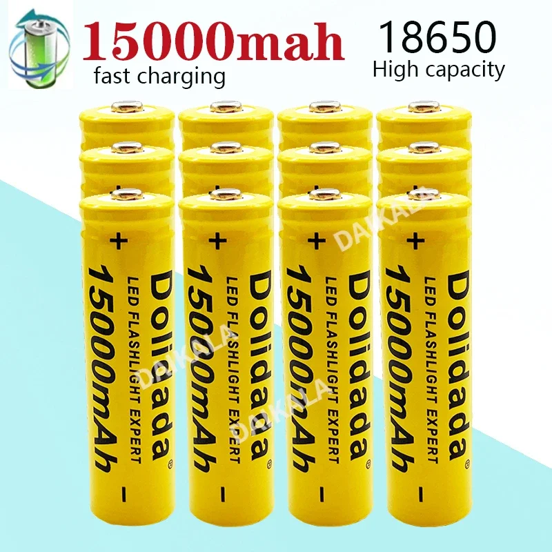 100% High Quality and Large Capacity 3.7V 18650 15000mAh High Capacity Batteries Li-ion Lithium Battery for Flashlight Battery
100% High Quality and Large Capacity 3.7V 18650 15000mAh High Capacity Batteries Li-ion Lithium Battery for Flashlight Battery