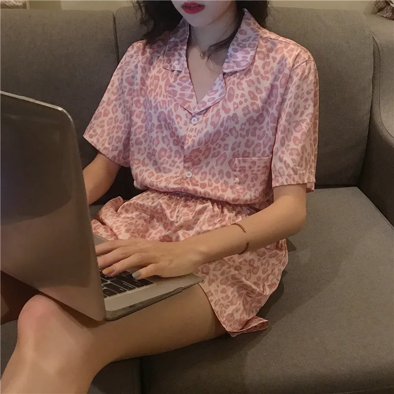Pajama Sets Women Summer Lovely Strawberry-print Sweet Teens Korean Style Leisure Fashion Design Mujer Soft Simple Sleepwear Ins 125 S5ecc104fc6c84de1b65a7372d05d3e68G