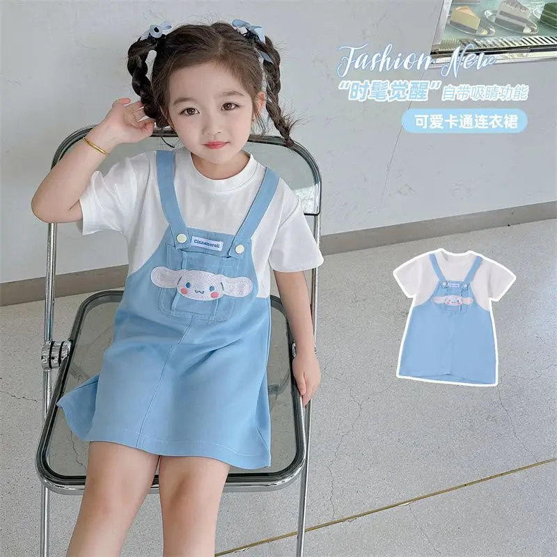 Girly Heart Kawaii Sanrio Anime Kuromi Ins Fashion Short Sleeve Dress Summer Cute Cartoon Princess Children Skirt Gifts for Kids
Girly Heart Kawaii Sanrio Anime Kuromi Ins Fashion Short Sleeve Dress Summer Cute Cartoon Princess Children Skirt Gifts for Kids