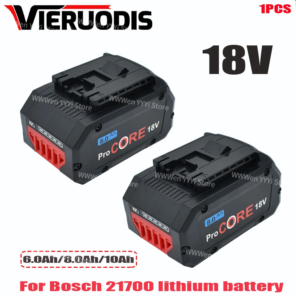 

For Bosch 18V 8000MAH Professional System Cordless Tool BAT609 BAT618 GBA18V8 21700 Battery 18V ProCORE Replacement Battery