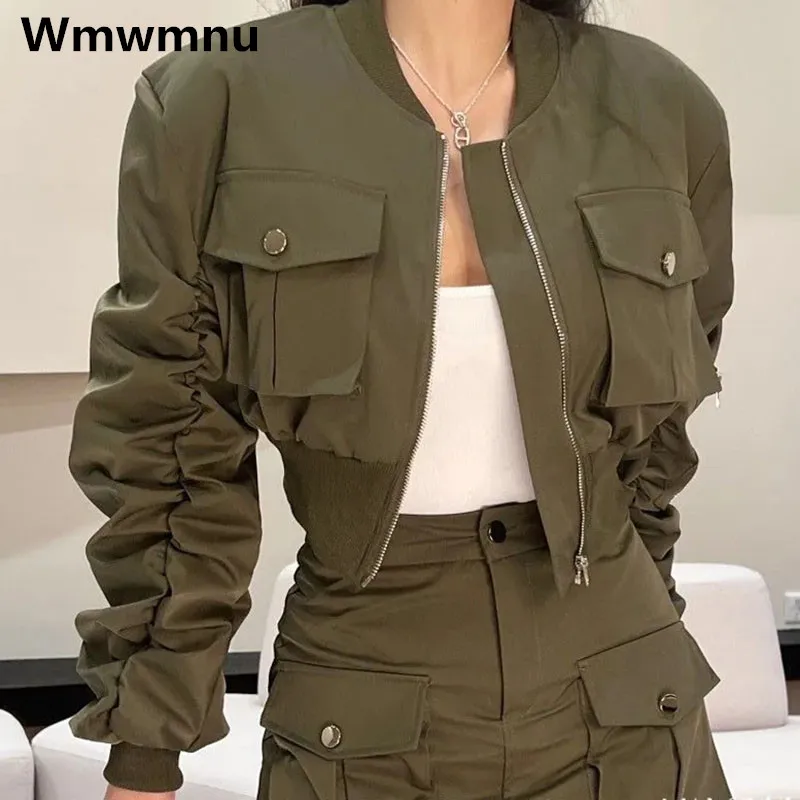 Loose Casual Women Short Baseball Jackets Spring Fall Safari Style Coats Streetwear Bomber Chaquetas Korean Fashion Outerwear
Loose Casual Women Short Baseball Jackets Spring Fall Safari Style Coats Streetwear Bomber Chaquetas Korean Fashion Outerwear