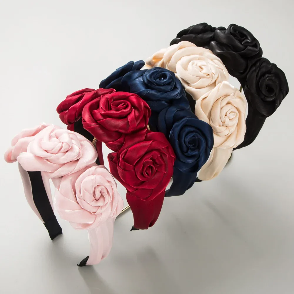 European and American New Handmade Rose Headband Light Veil Wide-Edged Hairband Fairy Party Hair Accessories
European and American New Handmade Rose Headband Light Veil Wide-Edged Hairband Fairy Party Hair Accessories
