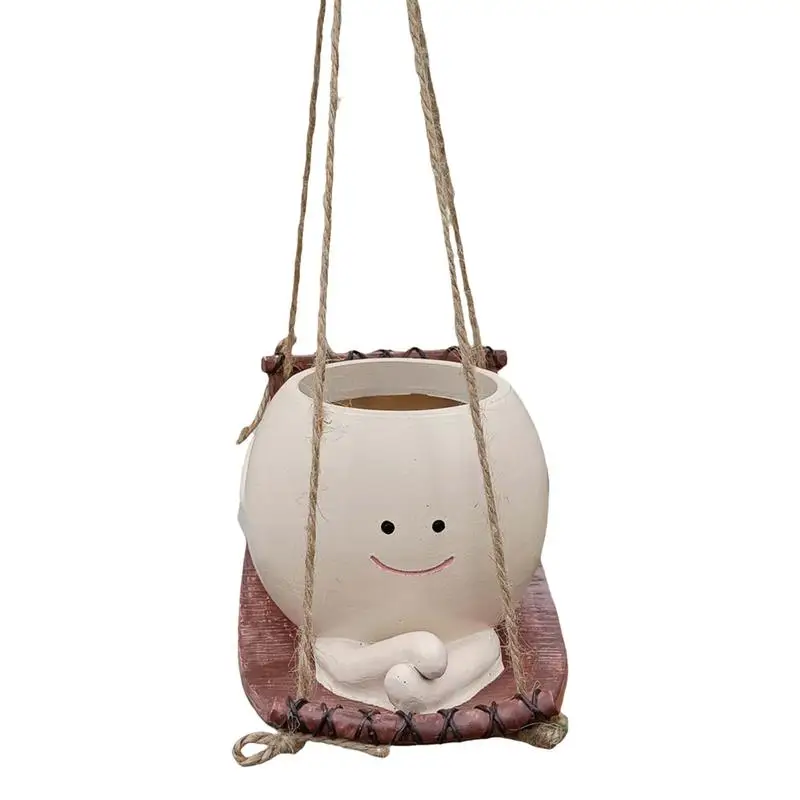 Swing Pot For Plants Resin Smile Face Pot For Plants Creative Succulents Plants Pot Decorative Novelty Planter For Gardening And
Swing Pot For Plants Resin Smile Face Pot For Plants Creative Succulents Plants Pot Decorative Novelty Planter For Gardening And