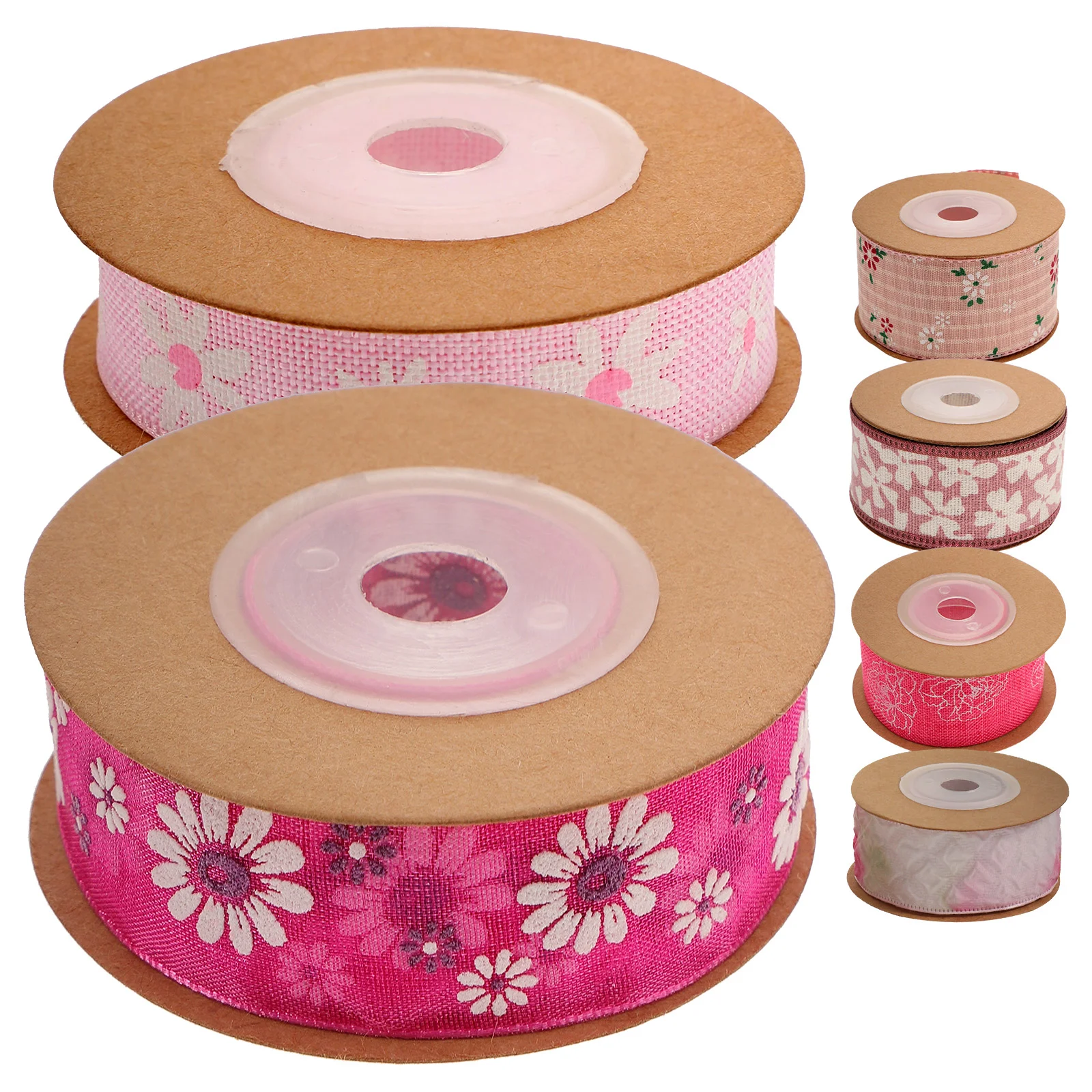 6 Rolls of Festival Clothes Ribbon Flower Pattern Gift Ribbon Multi-function Craft Ribbon
6 Rolls of Festival Clothes Ribbon Flower Pattern Gift Ribbon Multi-function Craft Ribbon