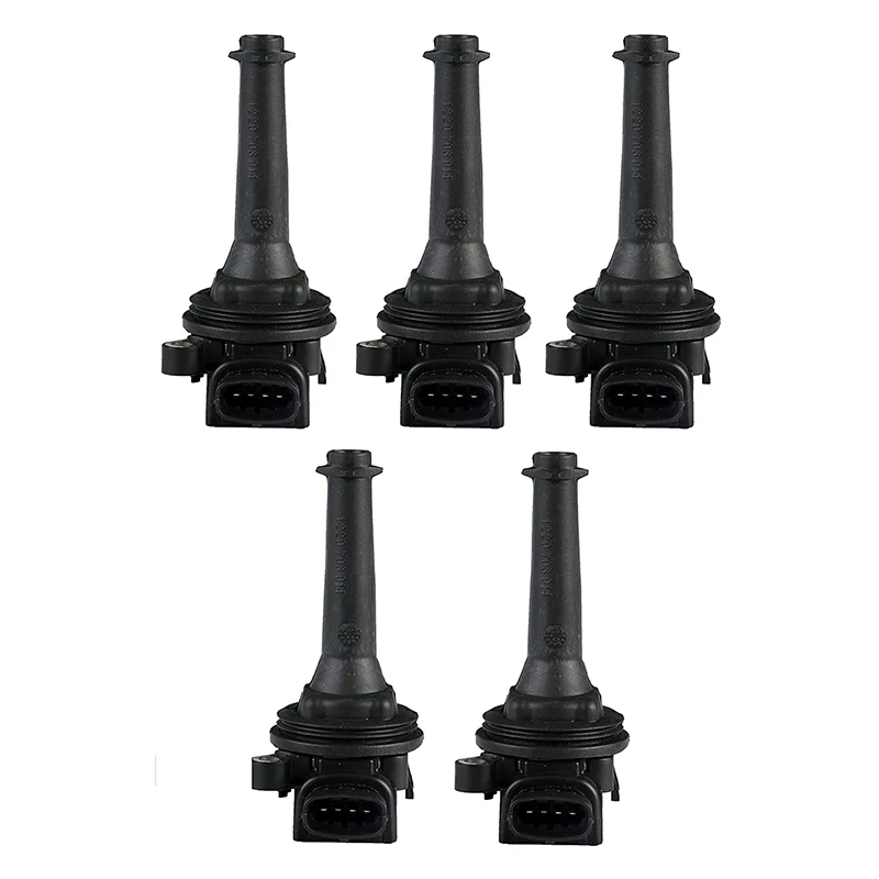 

5PCS Ignition Coil 91256016 30713416 0221604008 UF-341 For VOLVO C70 S60 S70 S80 V70 XC70 XC90 Fits 2.3L 2.4L 2.5L L5