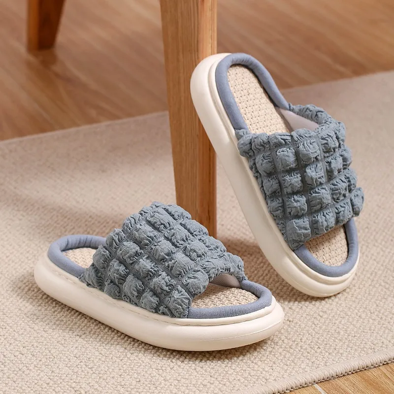 Cute Linen Slippers Women's Four Seasons Indoor Home Thick Bottom Non-slip Sweat-absorbing Cotton and Linen Slippers Men
Cute Linen Slippers Women's Four Seasons Indoor Home Thick Bottom Non-slip Sweat-absorbing Cotton and Linen Slippers Men
