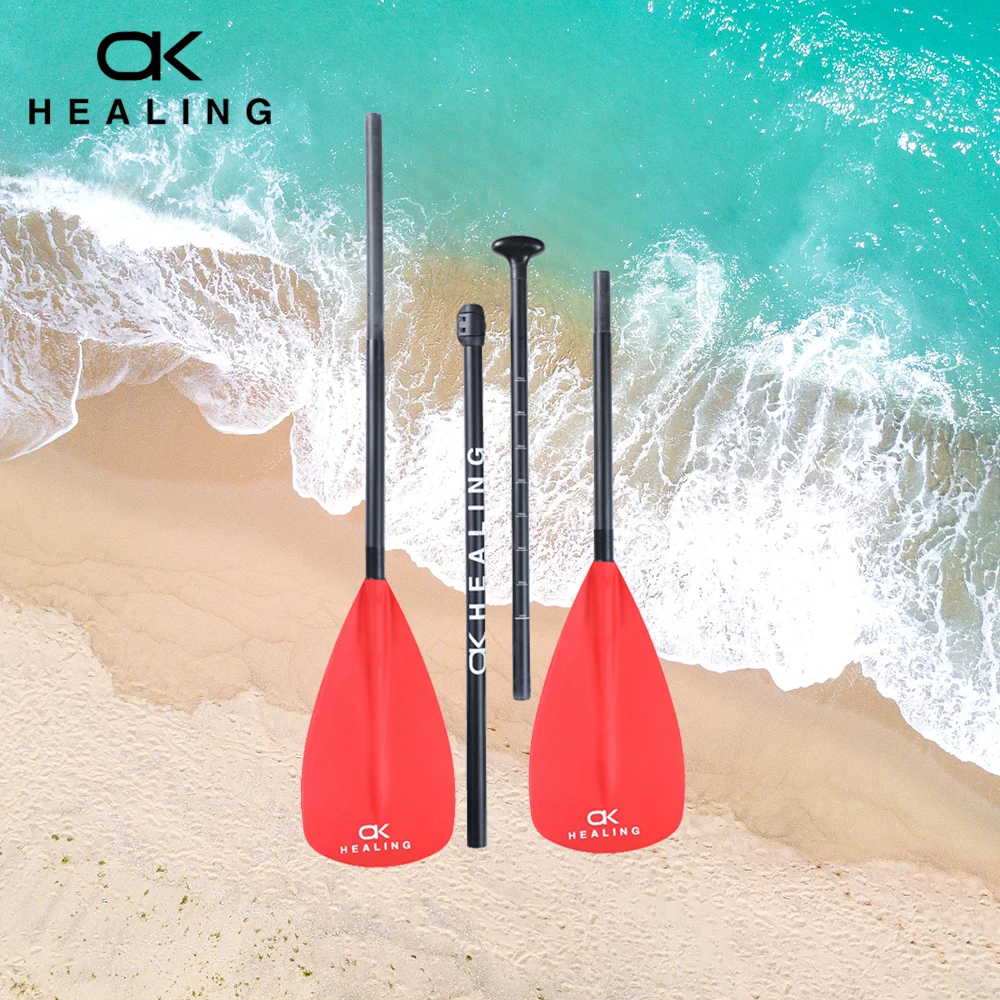 HEALING New 4 Stage Single & Double Head Dual-purpose Paddle Surfboard Free Combination Red Fiberglass SUP Paddle kayak Paddle
HEALING New 4 Stage Single & Double Head Dual-purpose Paddle Surfboard Free Combination Red Fiberglass SUP Paddle kayak Paddle