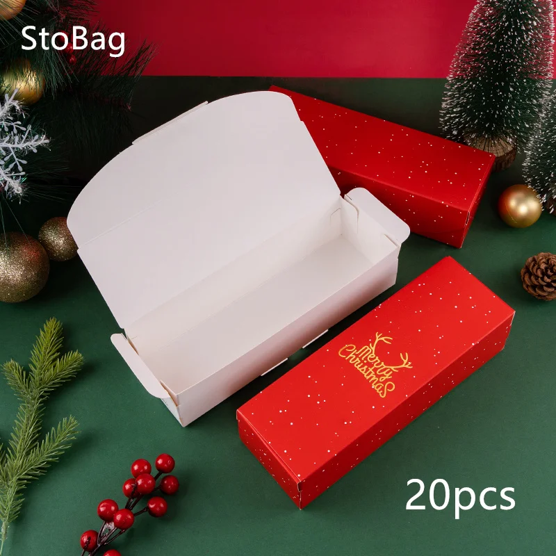 StoBag 20pcs Christmas Party Gift Candy Cake Box Packaging Paper Chocolate Popcorn Wedding Kids Home Meetiong Decoratio Snack
StoBag 20pcs Christmas Party Gift Candy Cake Box Packaging Paper Chocolate Popcorn Wedding Kids Home Meetiong Decoratio Snack