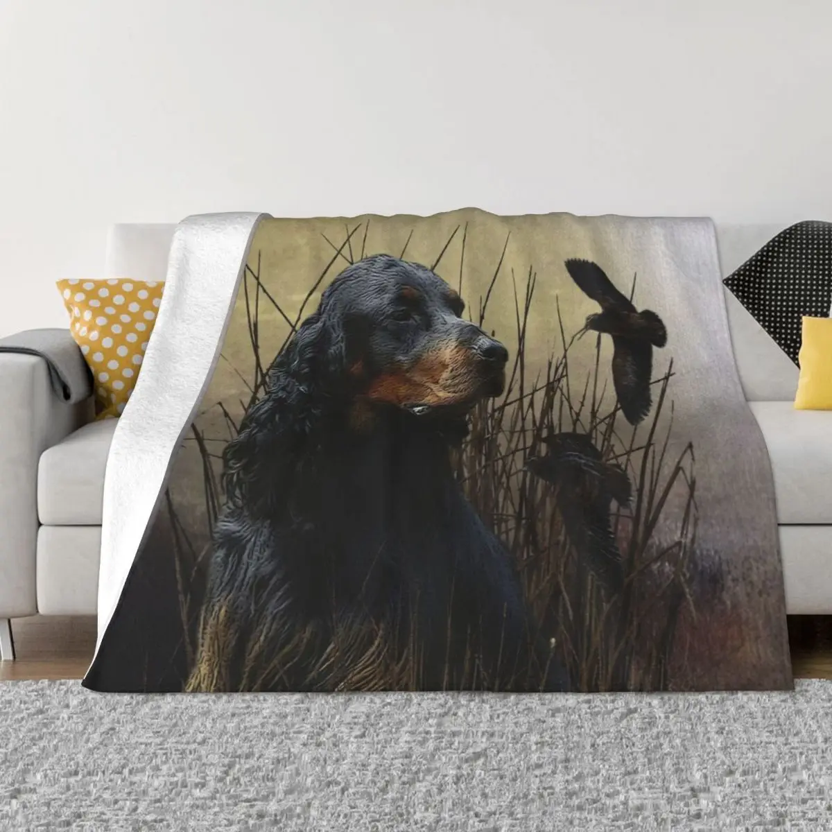 Gordon Setter , Hunting companion Throw Blanket Soft Bed covers wednesday Blankets
Gordon Setter , Hunting companion Throw Blanket Soft Bed covers wednesday Blankets