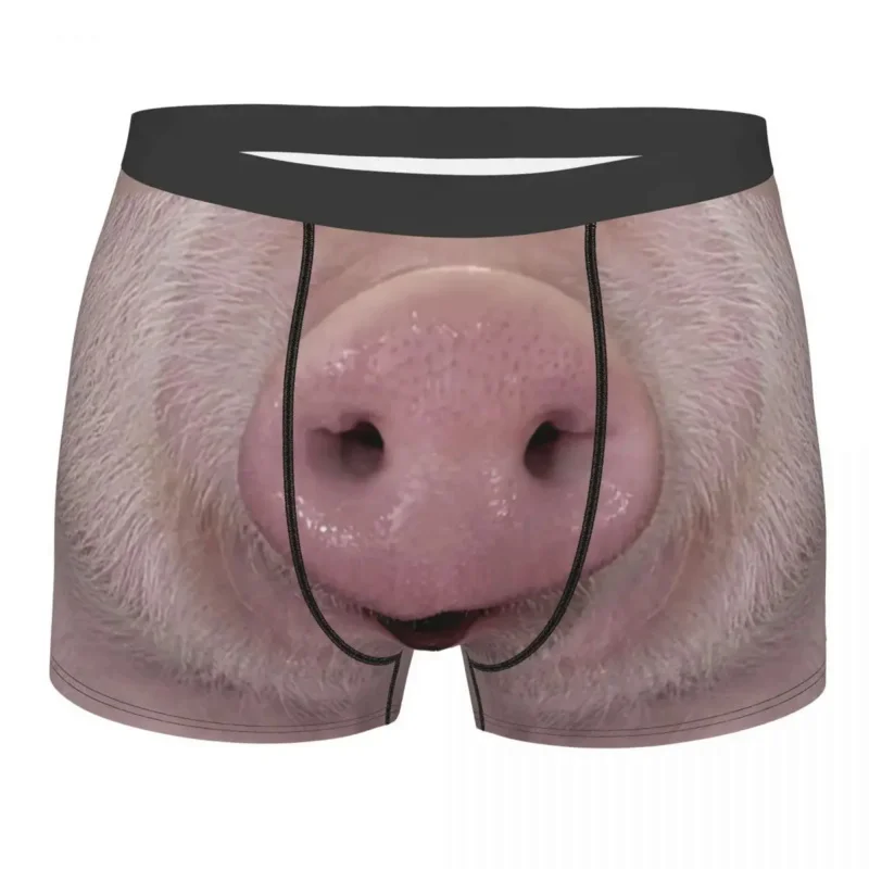 

Male Novelty Funny Pig Nose Underwear Animal Snout Boxer Briefs Soft Shorts Panties Underpants