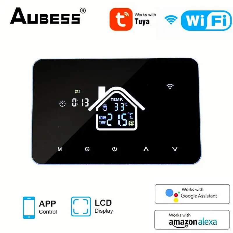 Tuya WiFi Smart Thermostat Smart Life Electric Floor Heating Water Gas Boiler Thermostat Temperature Control Via Alexa Google
Tuya WiFi Smart Thermostat Smart Life Electric Floor Heating Water Gas Boiler Thermostat Temperature Control Via Alexa Google