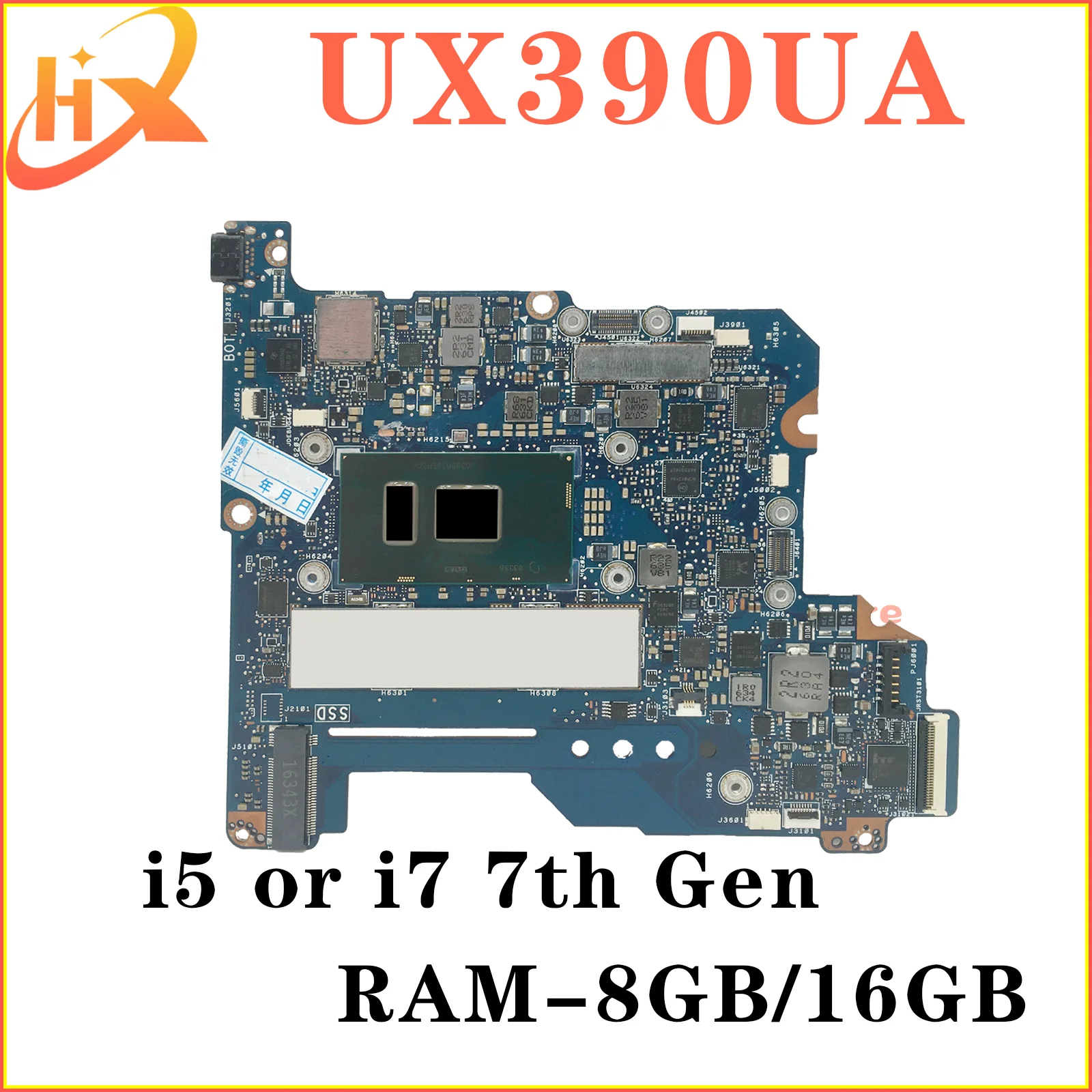 Mainboard For ASUS ZenBook 3 UX390 UX390UA UX390UAK Laptop Motherboard I7 I5 7th Gen 8G/16G-RAM
Mainboard For ASUS ZenBook 3 UX390 UX390UA UX390UAK Laptop Motherboard I7 I5 7th Gen 8G/16G-RAM