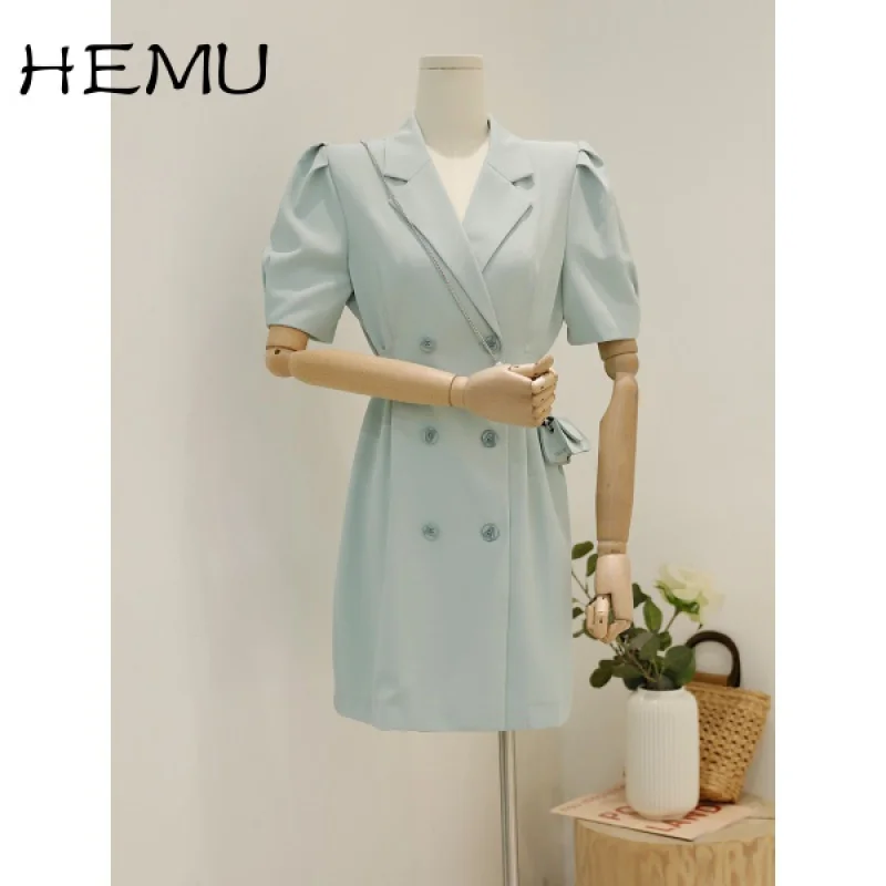 Hemu Summer 2021 New Suit Skirt women Korean Style Retro Design Double Breasted All-Matching Mini Dress
Hemu Summer 2021 New Suit Skirt women Korean Style Retro Design Double Breasted All-Matching Mini Dress