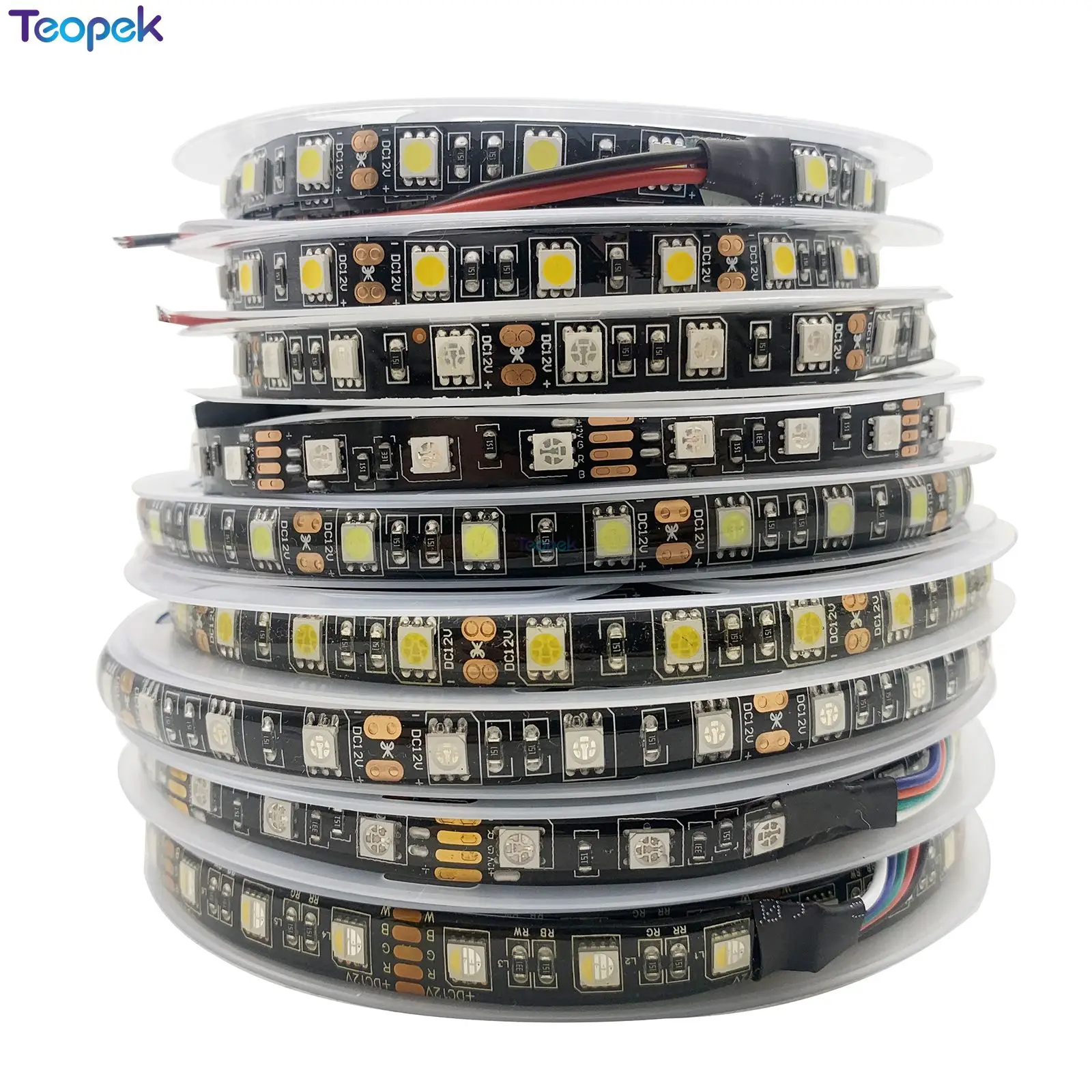 Black PCB 5050 SMD LED Strip,DC12V 60Leds/m, White/Warm White/Red/Blue/Green/UV/RGB/RGBW Flexible Tape Light
Black PCB 5050 SMD LED Strip,DC12V 60Leds/m, White/Warm White/Red/Blue/Green/UV/RGB/RGBW Flexible Tape Light