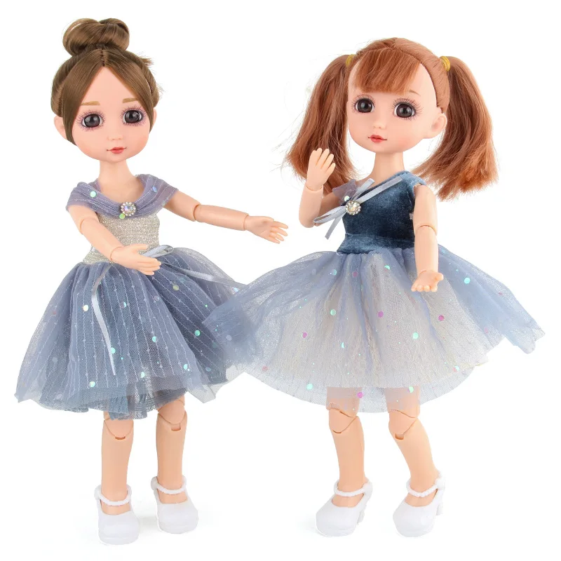 30 Cm 1/6 BJD Doll Princess Dress Set Movable Joint Makeup Cute Girl Brown Eyes Doll with Fashionable New Skirt DIY Toy Gift
30 Cm 1/6 BJD Doll Princess Dress Set Movable Joint Makeup Cute Girl Brown Eyes Doll with Fashionable New Skirt DIY Toy Gift