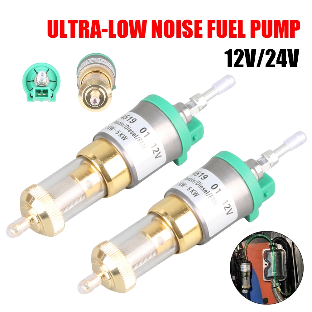 12V/24V 1KW-5KW Heater Fuel Pump With Filter Ultra-Low Noise For Universal Eberspacher Motors Diesel Gasoline Air Parking Heater
12V/24V 1KW-5KW Heater Fuel Pump With Filter Ultra-Low Noise For Universal Eberspacher Motors Diesel Gasoline Air Parking Heater