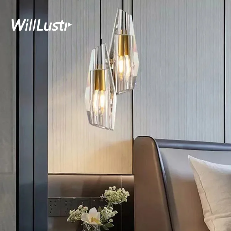 Crystal Pendant Lamp Copper Head Suspension Light Luxury Hotel Bar Cafe Bistro Bedside Hanging Ceiling Chandelier
Crystal Pendant Lamp Copper Head Suspension Light Luxury Hotel Bar Cafe Bistro Bedside Hanging Ceiling Chandelier