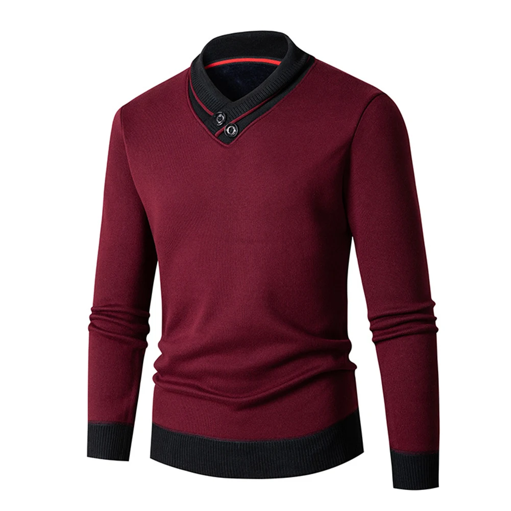 Men Jumpers V Neck Classic Casual Knitted Pullover Winter Colorblock Sweater Top Long Sleeve Colorblock Sweaters Knitwear
Men Jumpers V Neck Classic Casual Knitted Pullover Winter Colorblock Sweater Top Long Sleeve Colorblock Sweaters Knitwear