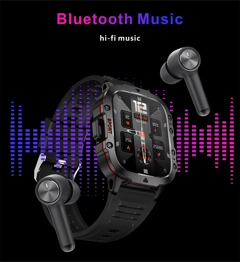 2026 New Rugged Military Smart Watches Men Bluetooth Call Health Monitoring AI Voice Sport Waterproof Smartwatch For Android Men 2026 New Rugged Military Smart Watches Men Bluetooth Call Health Monitoring AI Voice Sport Waterproof Smartwatch For Android Men