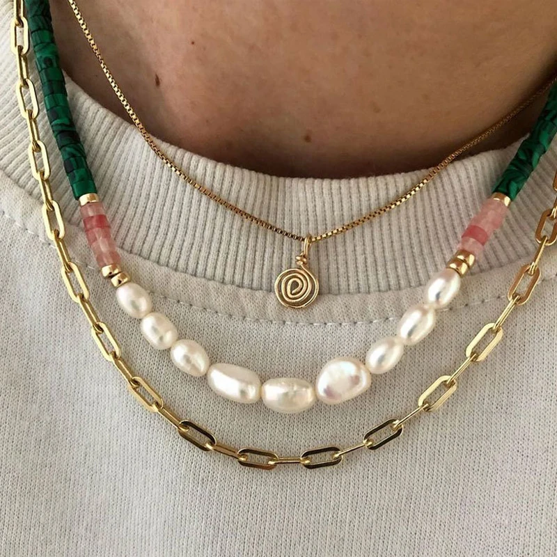 2022 New Elegant Natural Freshwater Pearl Necklace for Women Green Stone Choker Wedding Jewelry Femme Collier
2022 New Elegant Natural Freshwater Pearl Necklace for Women Green Stone Choker Wedding Jewelry Femme Collier