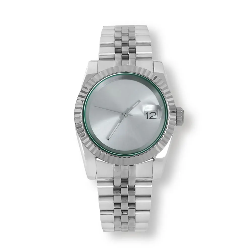 S-Men's mechanical watch 39mm stainless steel case Green O-ring with nh35 movement sapphire crystal custom logo.
S-Men's mechanical watch 39mm stainless steel case Green O-ring with nh35 movement sapphire crystal custom logo.