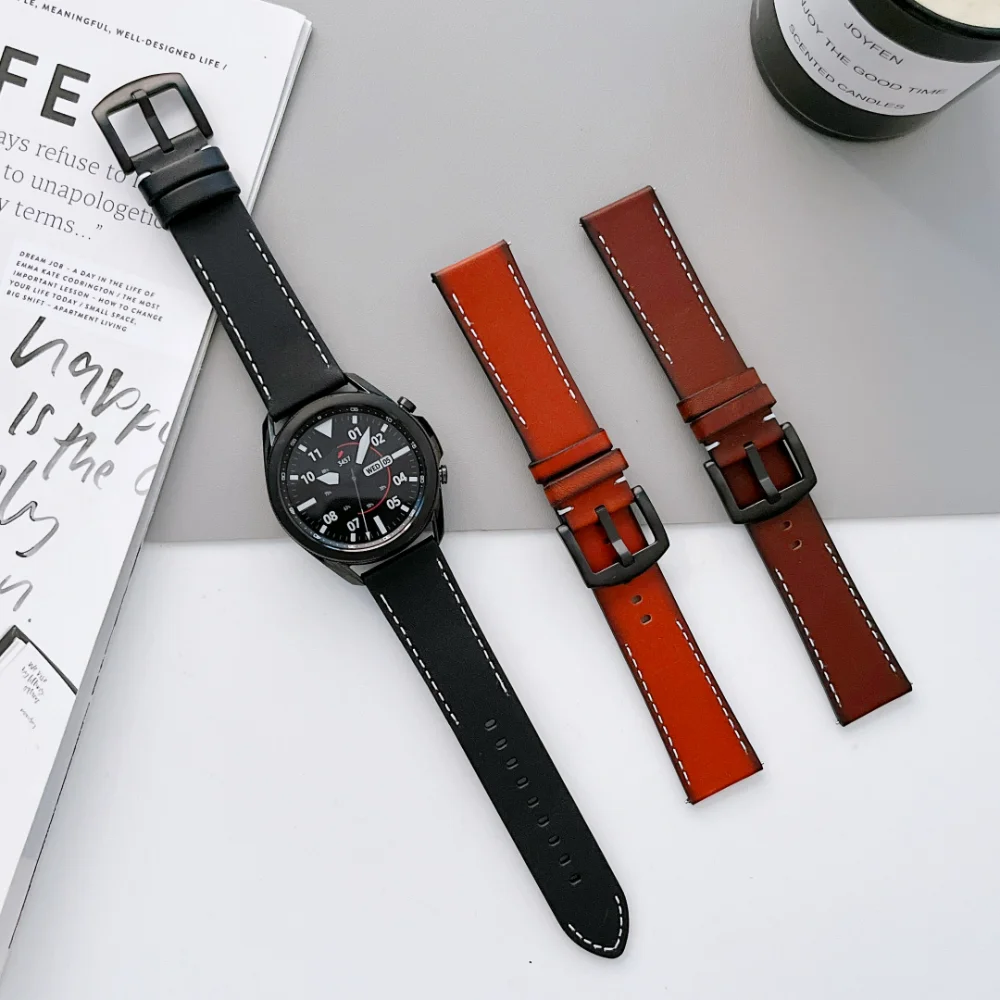 Ремешок кожаный для Samsung Galaxy Watch 3/4/Classic/5/Pro/Active 2, Премиум винтажный браслет для Huawei Watch GT 2, 20 мм 22 мм
Ремешок кожаный для Samsung Galaxy Watch 3/4/Classic/5/Pro/Active 2, Премиум винтажный браслет для Huawei Watch GT 2, 20 мм 22 мм