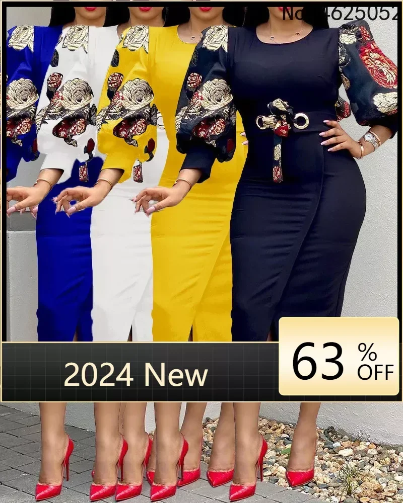 Spring Autumn Africa Clothing Long Sleeve Dress African Dresses For Women Sexy O-Neck Perspective Slim Dress Office Lady Party
Spring Autumn Africa Clothing Long Sleeve Dress African Dresses For Women Sexy O-Neck Perspective Slim Dress Office Lady Party