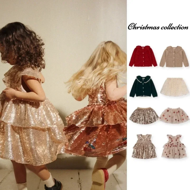 Children's Dress 2023 Autumn/Winter KS Christmas Girls Sleeveless Heart Sequin Gauze Party Dress Princess Dress
Children's Dress 2023 Autumn/Winter KS Christmas Girls Sleeveless Heart Sequin Gauze Party Dress Princess Dress