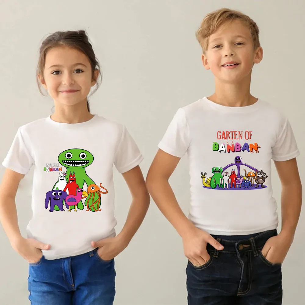 

Boys Girls T-shirt Game Garten of Banban Print Cartoon Kids T shirt Children Clothes Summer Baby Short Sleeve Tops Tees,HKP5846